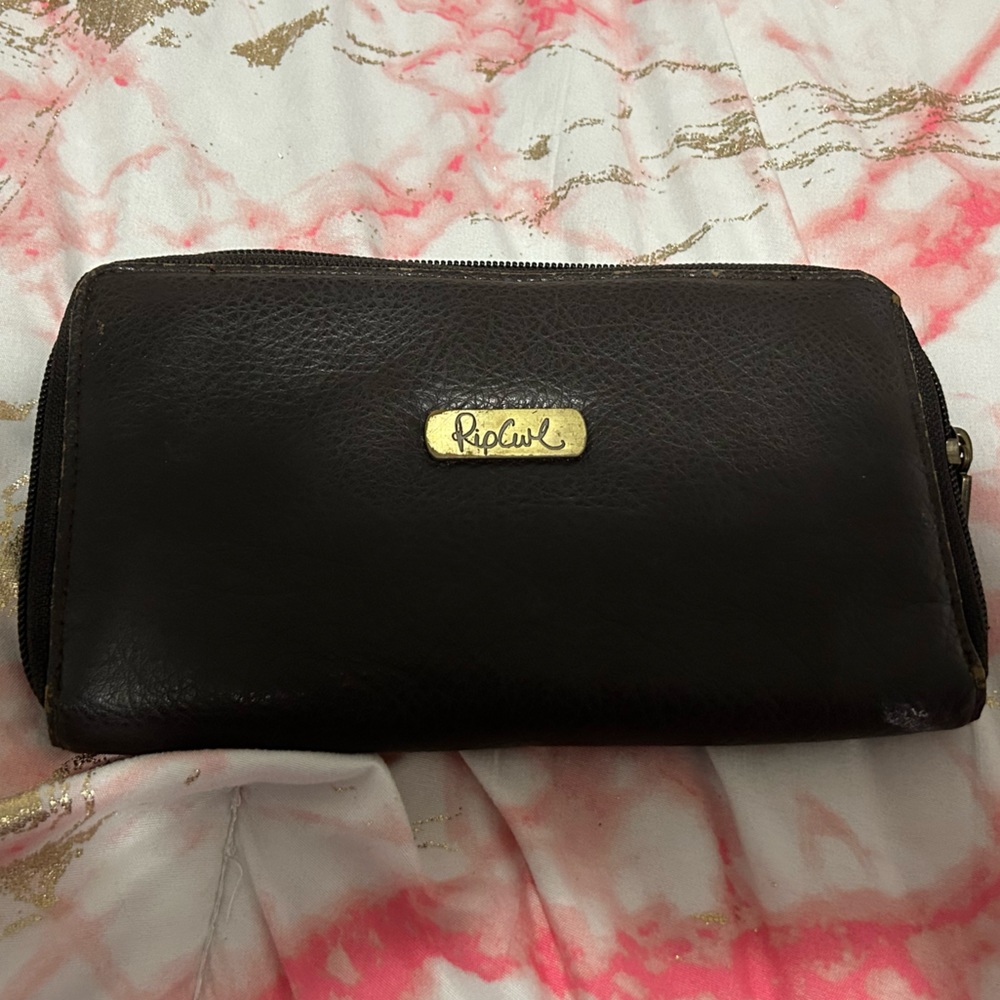 RipCurl brown leather wallet